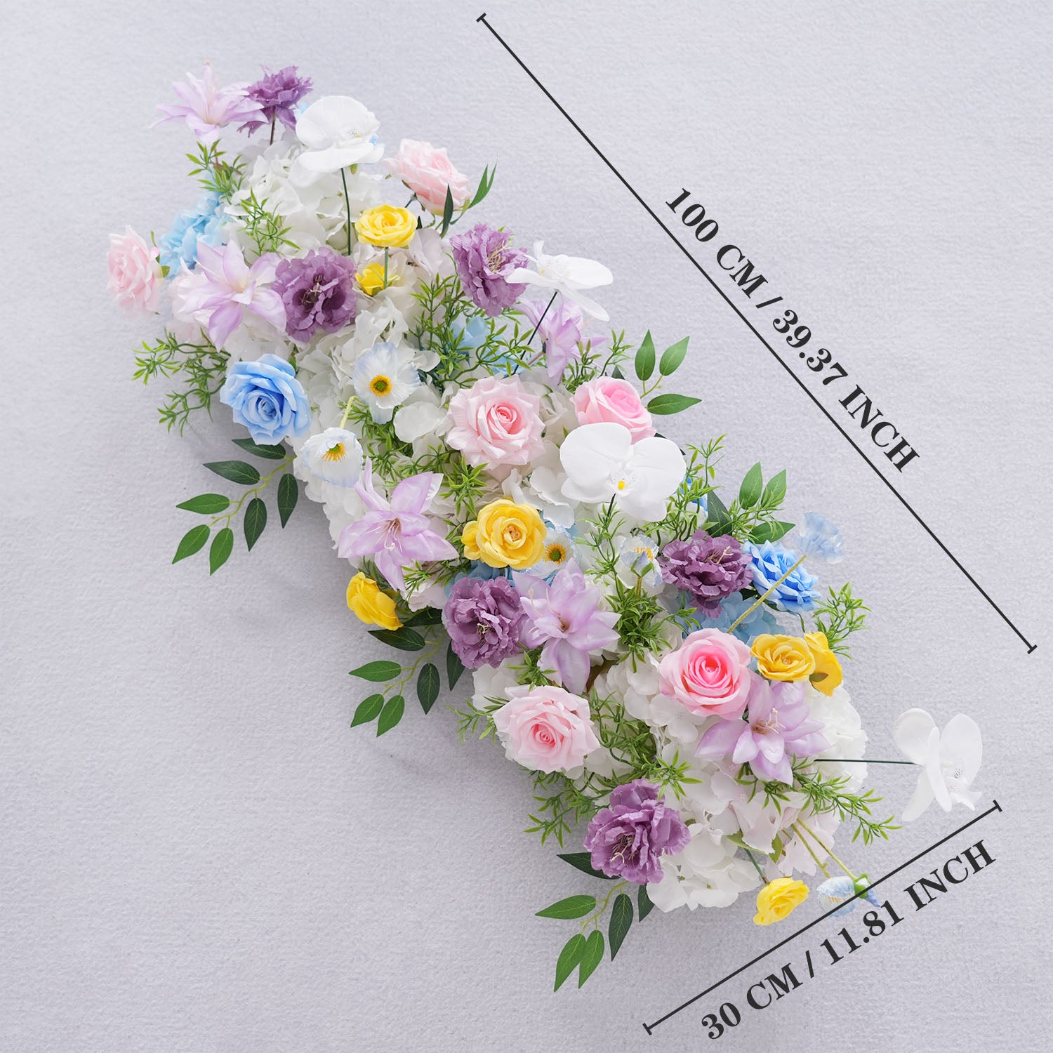 Uflower Colored Table Runner Arrangement Wedding Backdrop Wall Decor